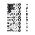 Nautical Compass iPhone/Samsung Card Holder Case—