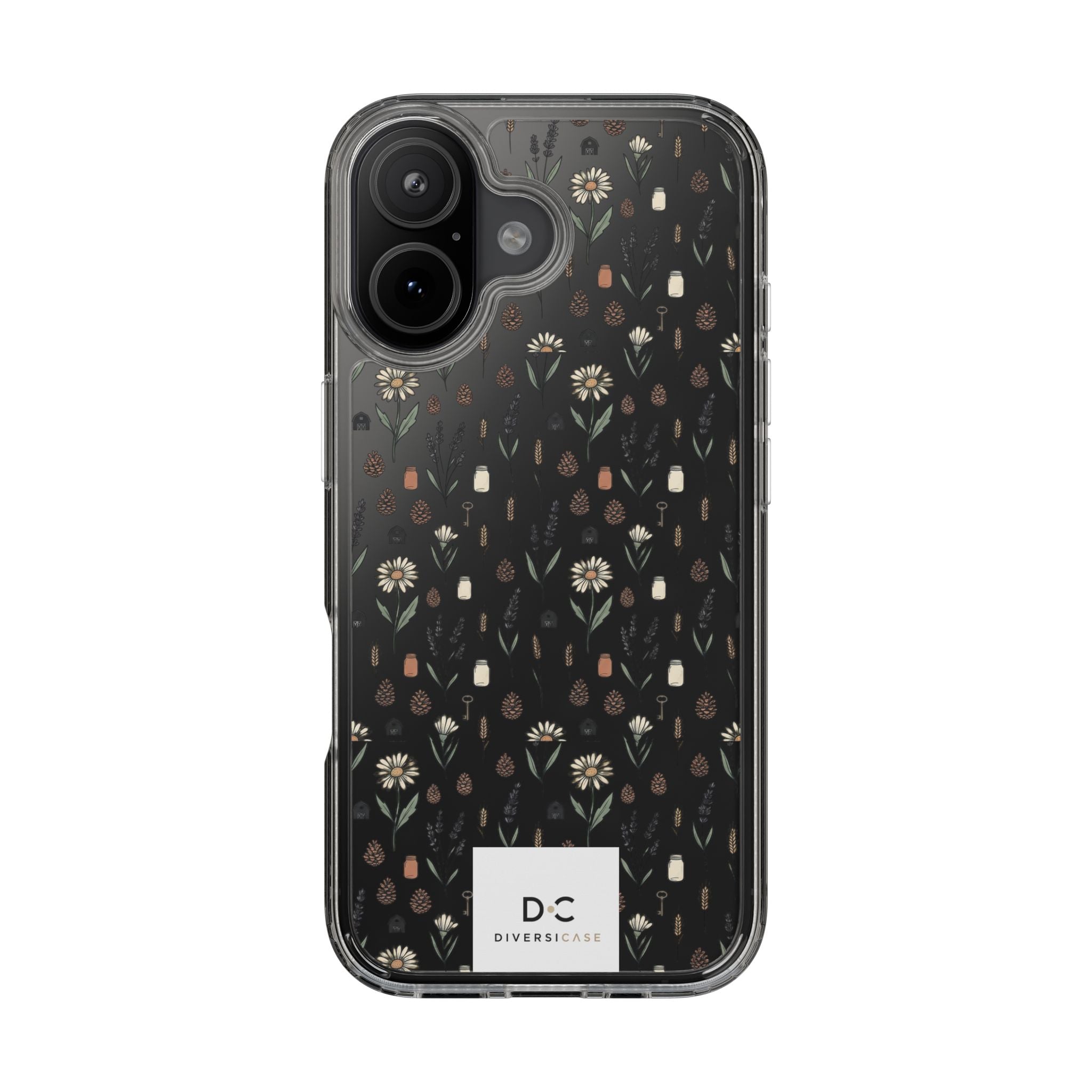 Clear Floral iPhone Case—